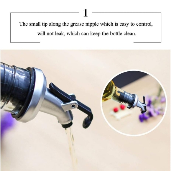 4 Pack 17oz Glass Olive Oil Dispenser Bottles with Pourers, Labels, and Funnel. - Picture 3 of 8